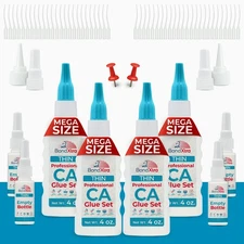 BondXtra 16 oz Thin Viscocity, Premium CA Glue for Woodworking Plastic and Wood