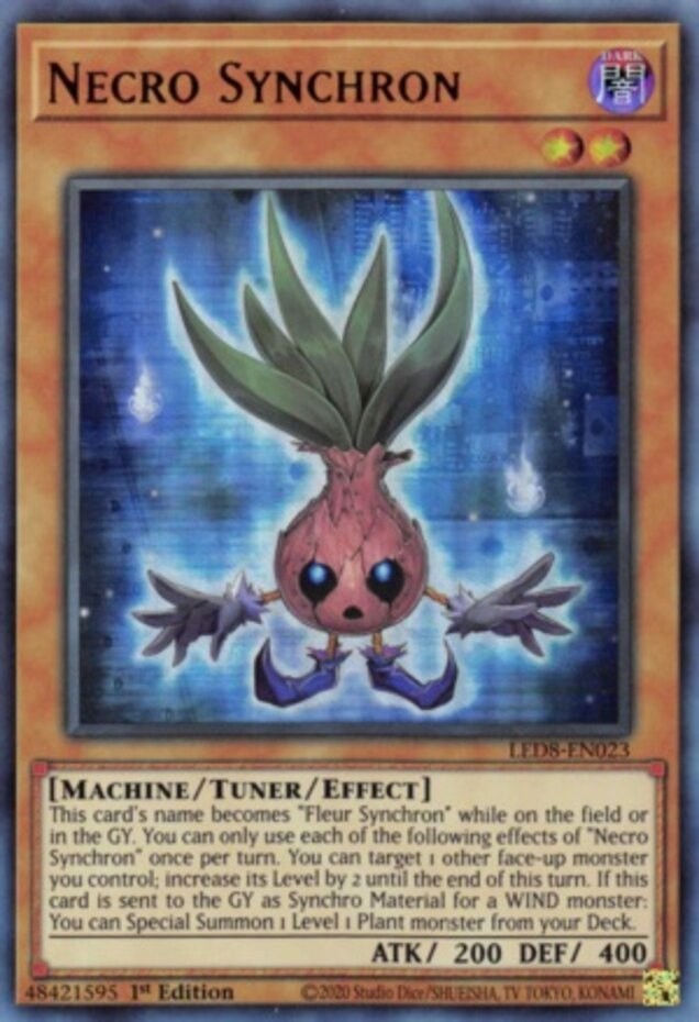 Necro Synchron LED8-EN023 Ultra Rare 1st Ed Moderately Played Yugioh Card