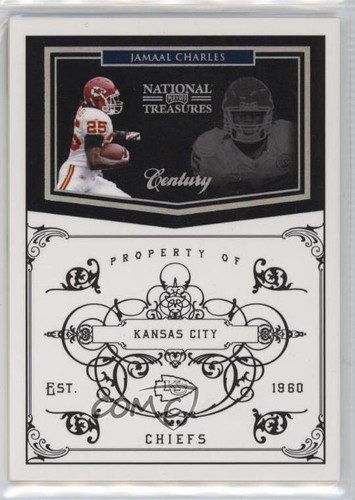 Jamaal Charles [Century Silver] #71 2010 Playoff National Treasures card