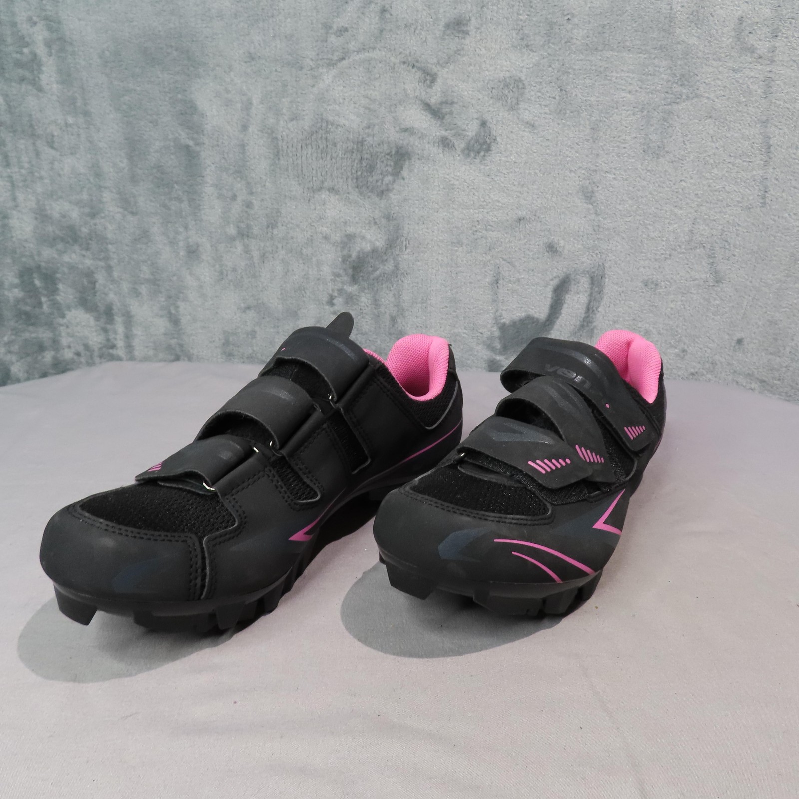 Venzo MX Cycling Shoes Womens 7.5 EU 39 Black Pink MTB SPD C