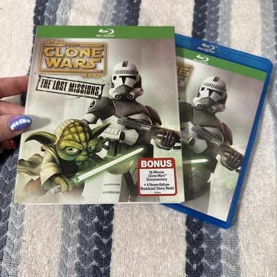 Star Wars: the Clone Wars: the Lost Missions (Blu-ray, 2014) W~ RARE OOP SLIP!!
