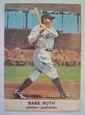1961 Golden Press Babe Ruth, NY Yankees, HoF, #3, EX+ , Nice Card! 