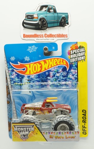 HOT WHEELS 2015 HOLIDAY MONSTER TRUCKS GRAVE DIGGER MOHAWK MUTT EDUCATION LOCO - Picture 9 of 11