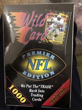 1991 Wild Card NFL Football Premier Edition  FACTORY SEALED BOX Sanders Stripes