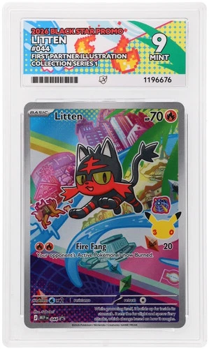Litten MEP 044 - ACE 9 - Graded Pokemon Card