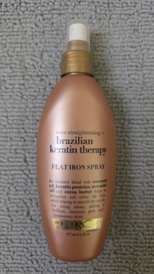 OGX Ever Straightening + Brazilian Keratin Therapy Flat Iron Spray New Bottle