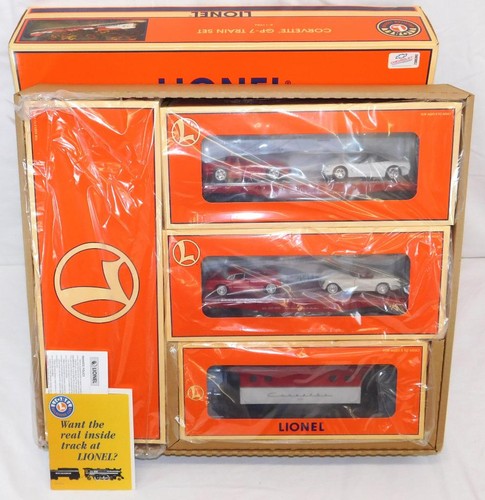 Juego de tren aniversario Corvette Lionel 6-11984 GP-7 diésel + planos con vettes C-9 O | Condition: New