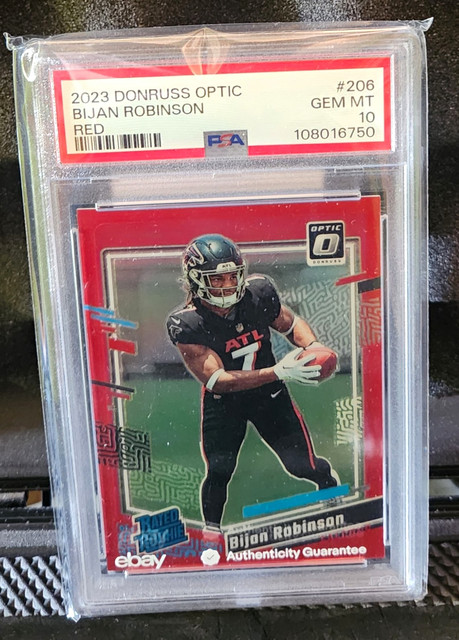 Bijan Robinson 2023 Panini Donruss Optic Rated Rookie