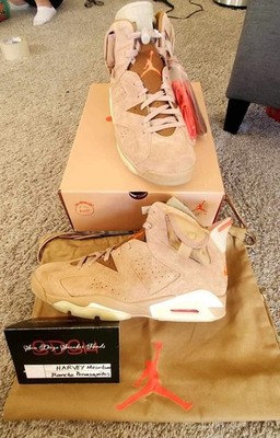 Jordan Air Jordan 6 Retro x Travis Scott British Khaki Sneaker Lace Up Men