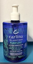 Gel Lavant Mains Purifiant CARLINA Bio Menthe & Pin Maritime 300ml - NEUF