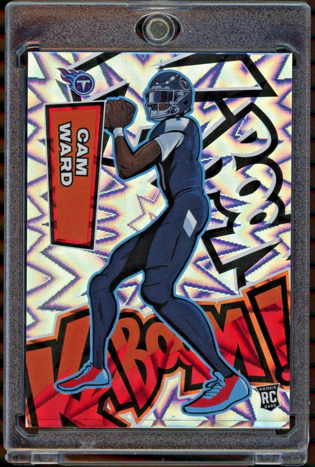 2025 Panini Absolute #31 Cam Ward Rookie RC Vertical Kaboom! SSP Titans