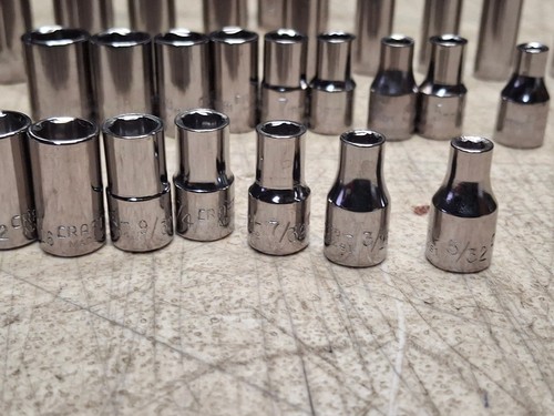 NEW Craftsman Tools USA 42pc 1/4” Drive Metric & SAE Deep & Shallow Socket Set - Bild 4 von 24
