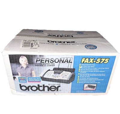 Brother FAX-575 Personal Fax with Phone and Copier Factory NEW