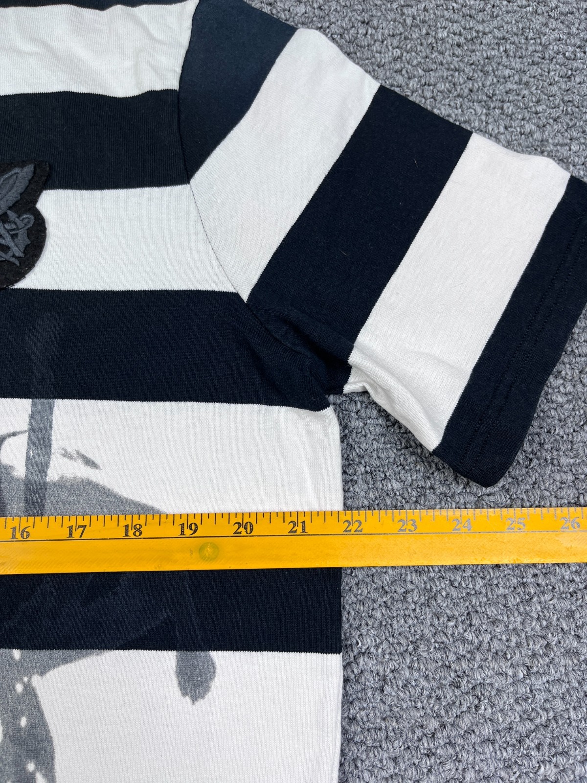 Polo Ralph Lauren USA 1936 Surf Rugby Polo Shirt Striped White Navy Size S RARE image 6