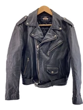 B.Alpha/Double Riders Jacket/L/Leather/Blk 2712