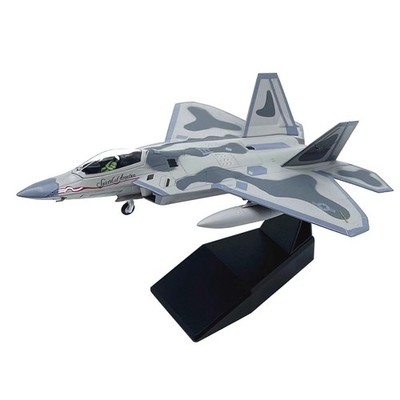 F-22 Raptor Stealth Fighter Jet Aircraft Model 1/100 Scale Diecast Alloy 19cm