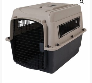 Petmate Ultra Vari Plastic Travel Dog Kennel 28” Small Crate Carrier 5-30lb Taup