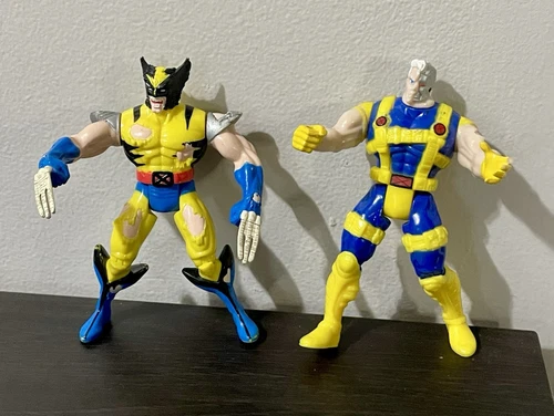 Vintage Wolverine Cable Cyborg X-Men 1995 ToyBiz Action Figure 5" Marvel Comics