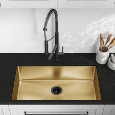 Swiss Madison SM-KU701 Rivage 32" Undermount Single Basin - Gold