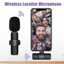 Buttonhole Lavalier Wireless Lapel Microphone Bluetooth Mini Mic For Phone PC Ce