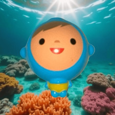 Munchkin Fishin Bath Toy Replacement Piece Part Blue Scuba Diver Magnetic B14