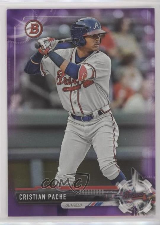 2017 Bowman Draft Purple /250 Cristian Pache #BD-40 08jk