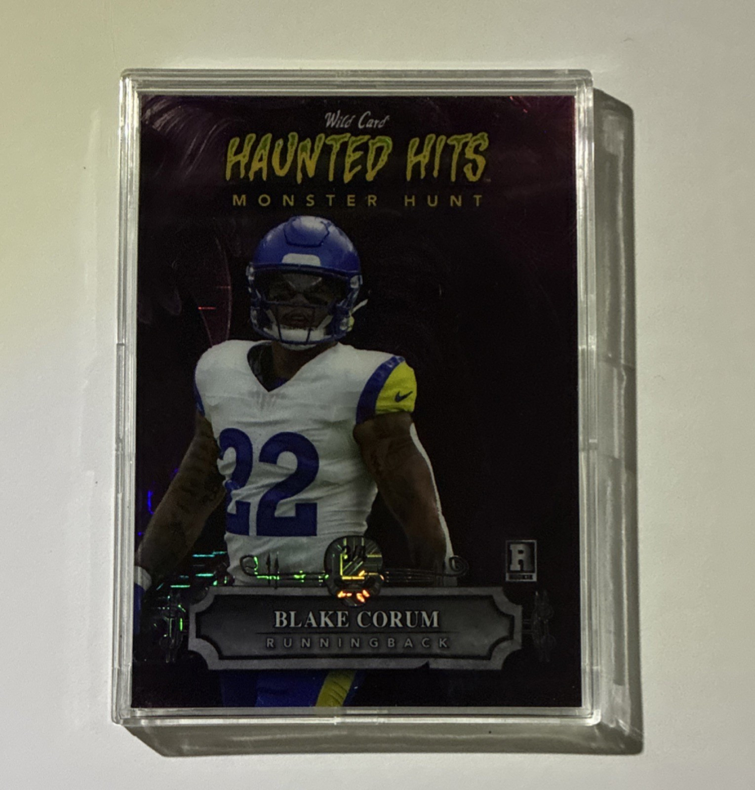 Blake Corum Wild Card Haunted Hits Monster Hunt Hobby Haunted Hits Frankenstein #BC Base
