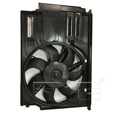 Dual Radiator & Condenser Cooling Fan for 16-18 BMW X1