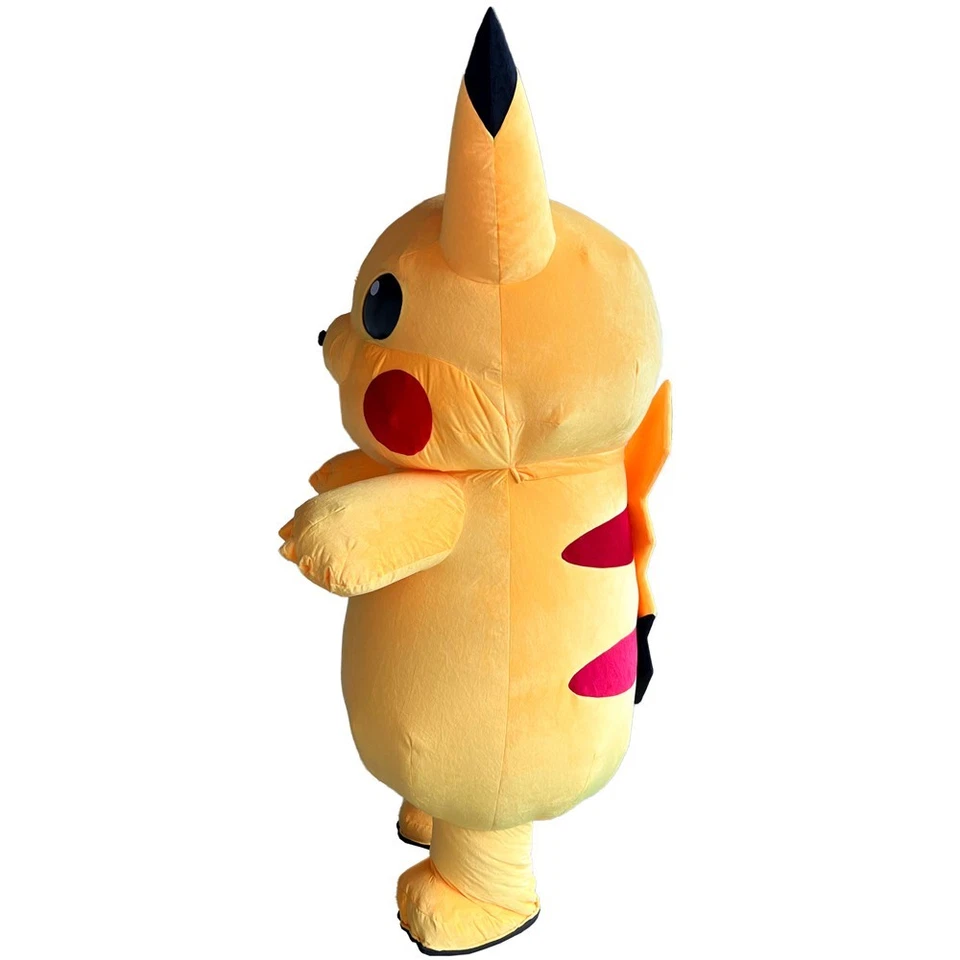 Disfraz Inflable Pikachu Mascota Peluche Mono Halloween Juegos con disfraces Fiesta Traje Foto 2 de 4