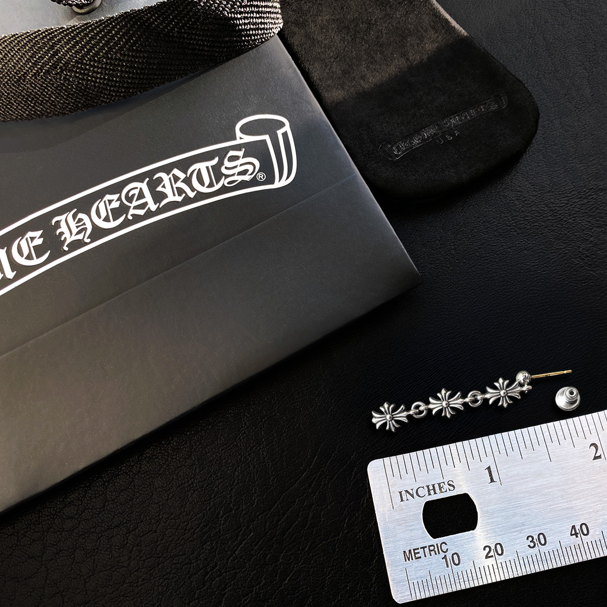 Authentic Chrome Hearts Tiny E Plus 3 Links Drop … - image 2