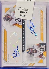 BENNY SNELL JR. DIONTAE JOHNSON 2019 PANINI NFL NATIONAL TREASURES DUAL AUTO