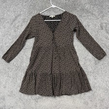 American Eagle Dress XS Floral Ruffle Lined Boho Cottagecore Coquette Grunge