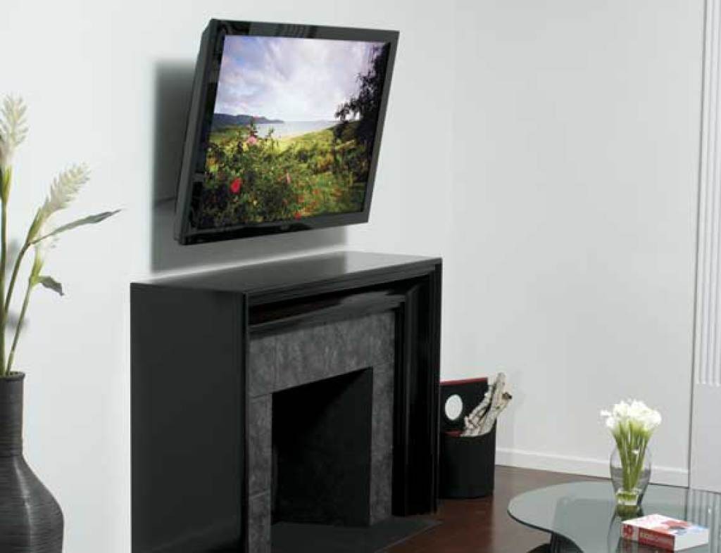 Remote TV Lift Motorized Cabinet TV Mount Bracket Electric Lift Fits 40 - 60" TV