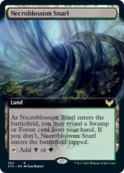 Necroblossom Snarl (Extended Art) #363 Strixhaven: School of Mages