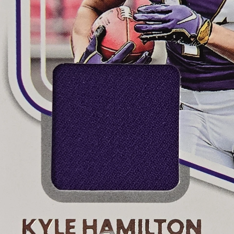 Kyle Hamilton (RC, MEM) - 2022 Panini Donruss - Rookie Phenom Jerseys #RPJ-37 - Image 3 of 3
