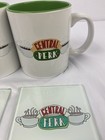 F.R.I.E.N.D.S Central Perk 2 Mug Set with 2 Glass Coasters, White/Green — photo 5