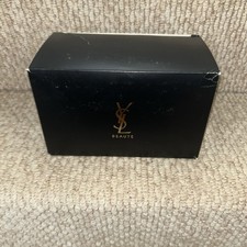 Auth  SAINTLAURENT YSL Red Leather Horizontal Novelty Vanity makeupBag  