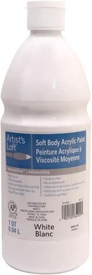 Soft Body Acrylic Paint, 32 White (Pack 1)