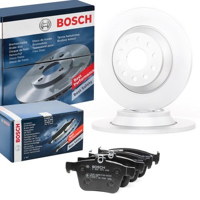 BOSCH Bremsenset Hinten Bremsscheiben Beläge Satz für VW TIGUAN (AD1) 300mm