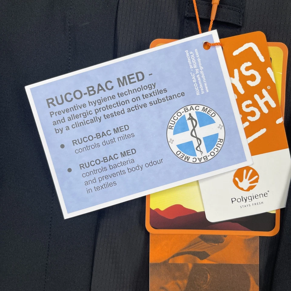 BERETTA Mens XL TKAD Flex Black Short Sleeve Shirt UPF 50 RUCO-BAC MED - Image 4 of 4