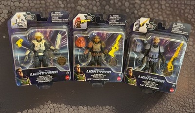 Disney Pixar Lightyear Security Guard Fremont Izzy Mo Figure Lot Mattel