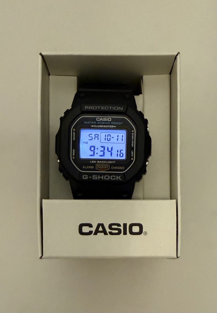 New Casio DW-5600UE-1CR (3525 Module) G-Shock “Square” Digital