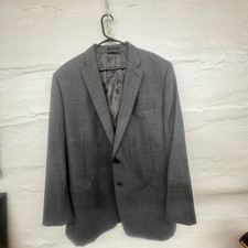 Ralph Lauren Blazer Men's 50L Gray 100 Wool Two Button Suit Jacket
