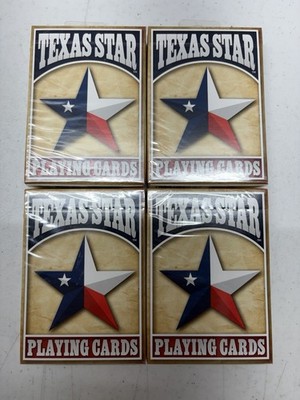 Bicycle Texas Star Playing Cards Lot of 4 Decks New Sealed