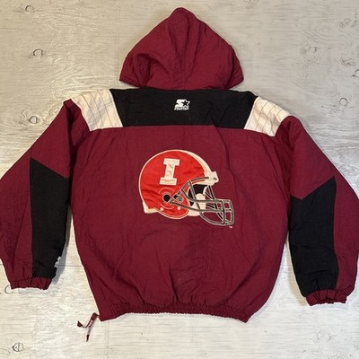 90s STARTER 中綿ジャケット オハイオ州立大学 カレッジロゴ レッド RARE! Vintage 90s NCAA Starter University Of Idaho Vandals