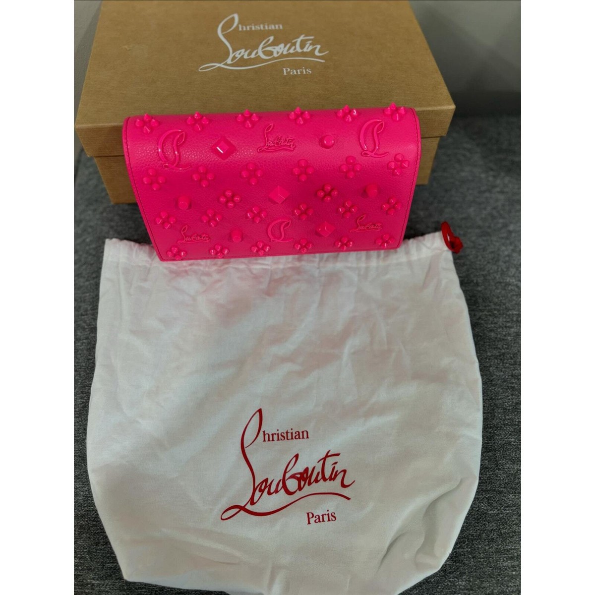 Christian Louboutin Pink Paloma Leather Crossbody Bag | eBay Christian Louboutin Pink Paloma Leather Crossbody Bag | eBay