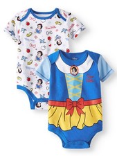 Disney Snow White 2 Pack One Piece Bodysuit Infant Baby Girl Size 18 Months NIP