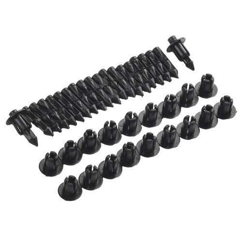 For Honda-Suzuki-Kawasaki 20 Pcs 6mm Plastic Rivet Bike Fairing Trims Clips/Set - Picture 3 of 24