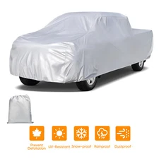 Waterproof Truck Pickup Full Car Cover Rain UV Resistant For Ford F-150 Sliver