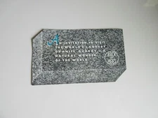 ROCK OF AGES GRANITE  QUARRY vintage BROCHURE BARRE VERMONT VT